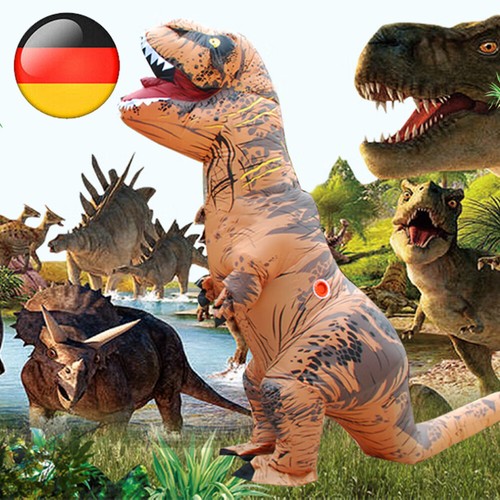 T-Rex-Kostüm Karneval Kostüm Aufblasbare Dinosaurier 2M Tyrannosaurus Party Dino - Bild 4 von 14