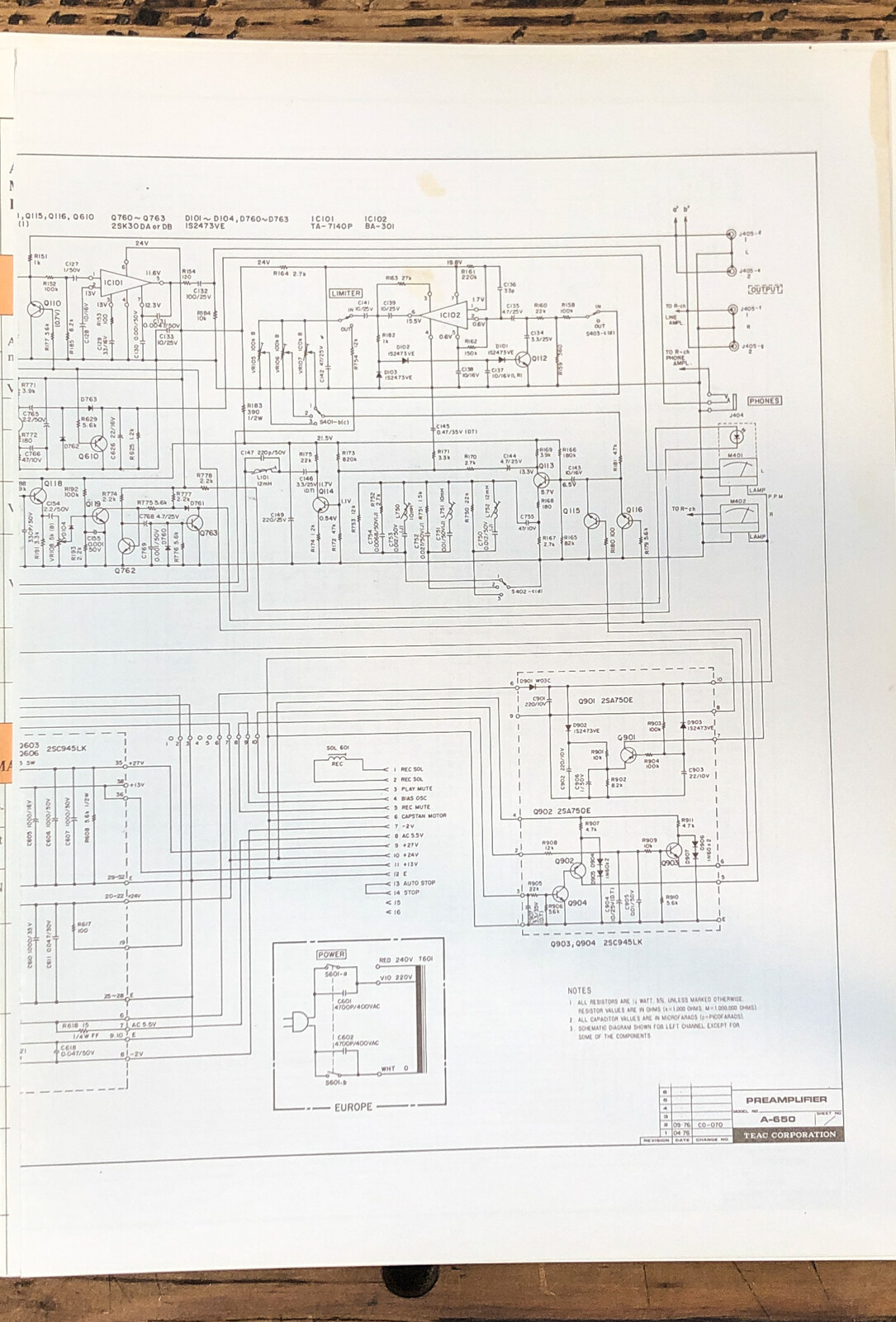 Teac A-660 vintage audio equipment - eBay listing photo 3
