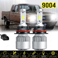 9004 LED Headlight Bulbs Hi-Lo Beam For Ford F-350 F-250 F-150 1987-1991