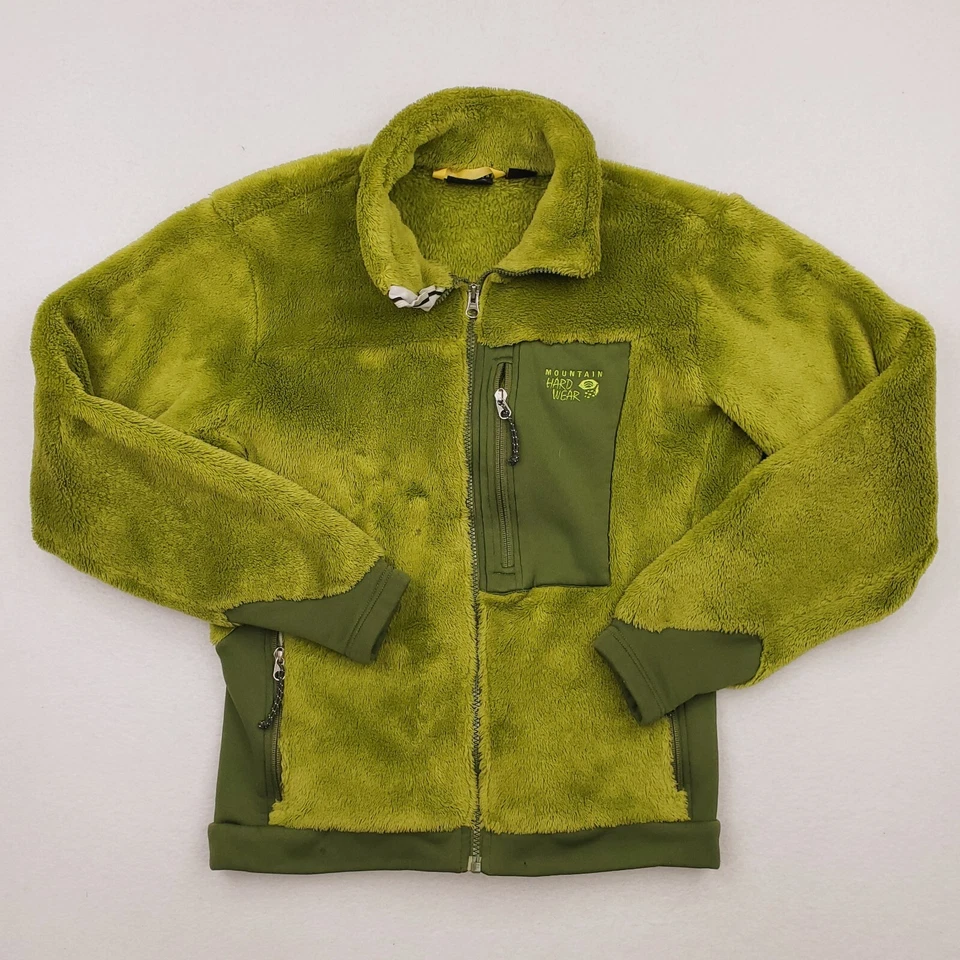 Chaqueta Mountain Hardwear Mujer Mediana Verde Mono Polar Difusa Suave Exterior