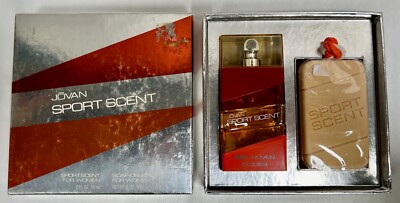 Vtg Jovan Sport Scent for Women 2 FL Oz Spray & 6 oz Soap On A Rope In Box (A20)