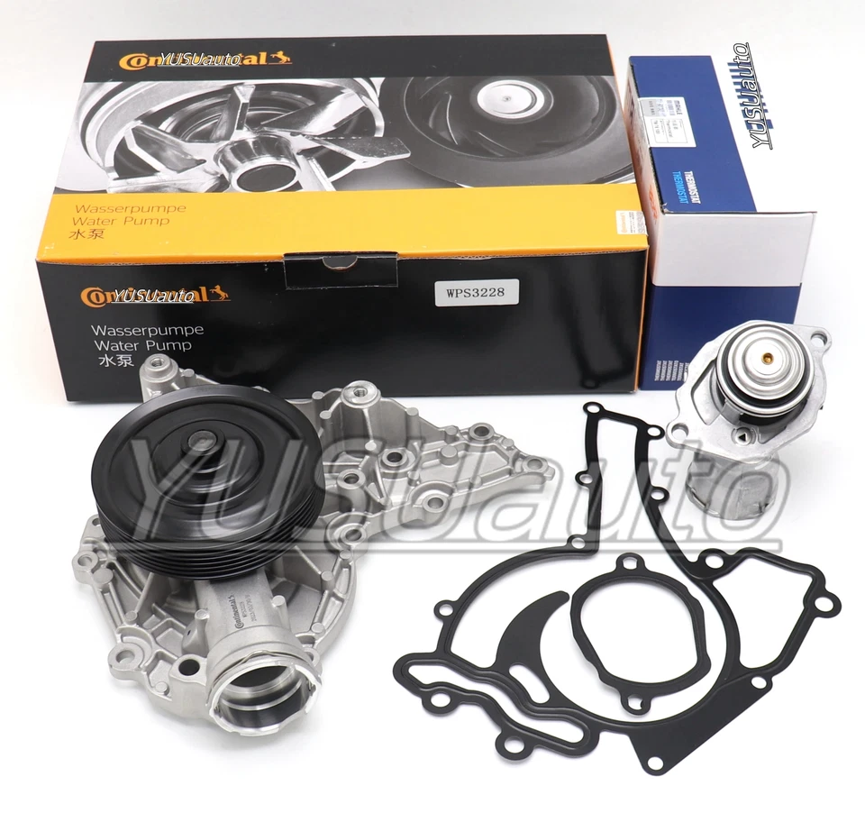 Kit de bomba de agua y termostato Mahle genuino del motor para Mercedes W204 W211 M272 Foto 4 de 4