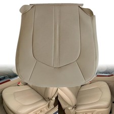 Driver Side Bottom Replacement Perforated Leather Seat Cover Compatible Tan