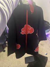 Naruto Akatsuki Uchiha Itachi Robe Cloak Anime Cosplay SMALL