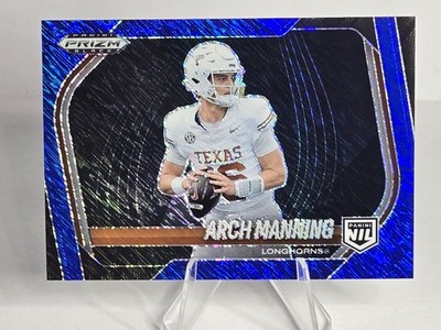 2025 Prizm Black Arch Manning Blue Shimmer /35 Texas Longhorns #197 NIL   