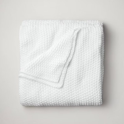 Casaluna Chunky Knit Throw Blanket Bedding Blanket Midweight Sweater Knit