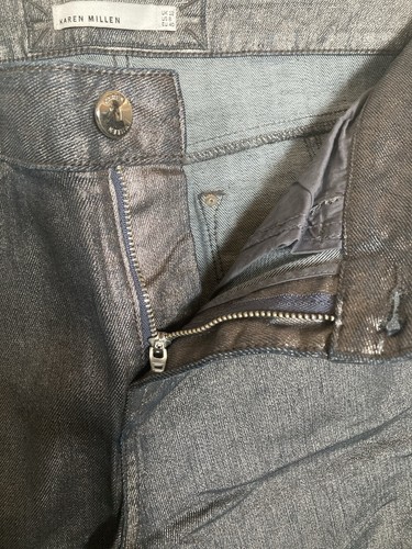 Karen Millen Blue/grey Metallic Jeans Size 12 BNWT - Picture 7 of 11