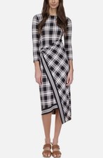 NWT Michael Kors Women’s Asymmetrical Plaid Midi Dress (MSRP $140) Size: XXS
