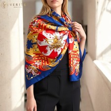 RARE VINTAGE HERMES Silk Scarf "Proues" Carre 90 Duty-free US