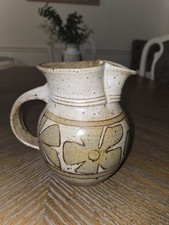 Studio Pottery Stoneware Jug with Incised Floral Decoration — listing 4