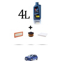 Hoffcar Wartungskit 3 Filter Und 4L ÖL FüR Dacia Sandero III 1.0 LPG 74KW