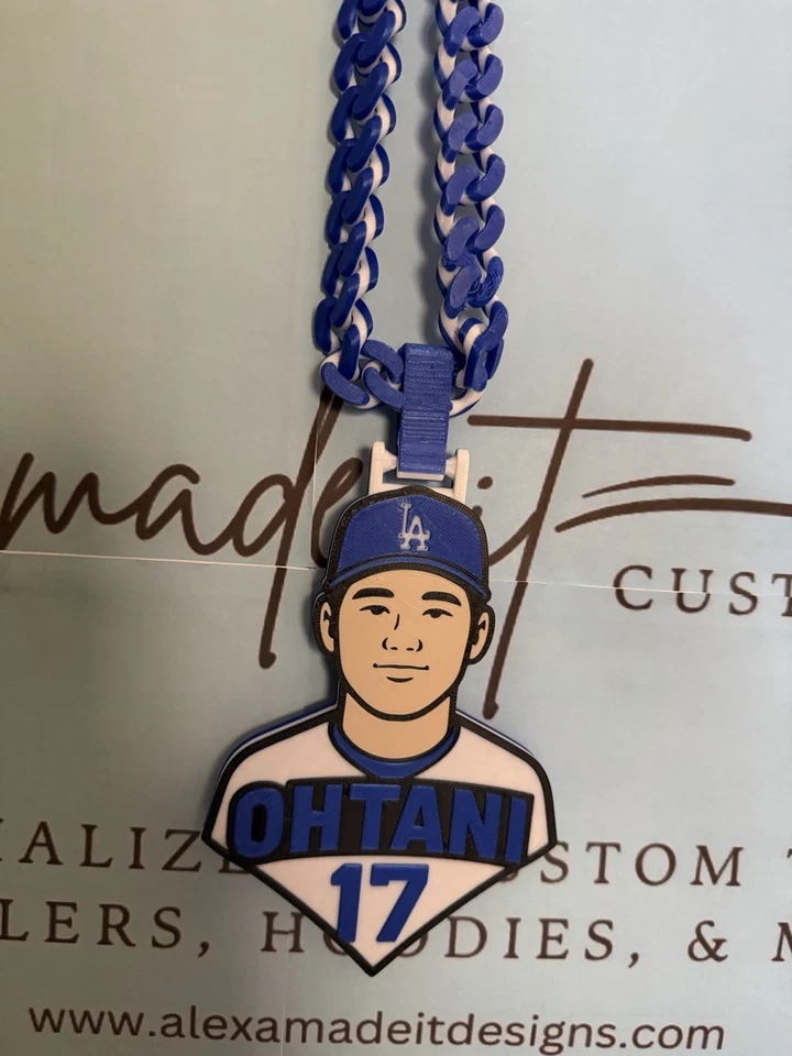 OHTANI HYPE CHAIN  LA’s superstar with this custom 3D printed Ohtani medallion - Image 3 of 3