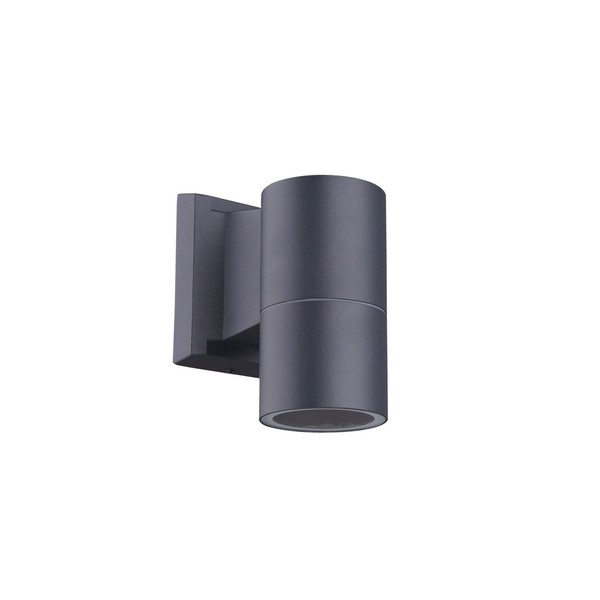 AußEnlampe Wand Aluminium GU10 IP44 Down Anthrazit B:6,5 Cm Balkon Wandleuchte-image