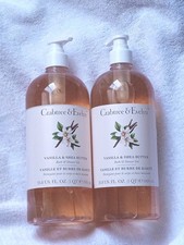 2x Crabtree Evelyn Vanilla Shea Butter Bath Shower Gel 33.8 oz Jumbo Size