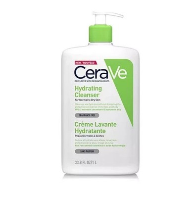 Cerave Feuchtigkeitsspendender Reiniger mit 3 essentiellen Ceramiden 33,8oz / 1 Liter