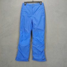 Lands' End Snow Pants Kids 14S Royal Blue Partial Elastic Waist Snowboard Ski