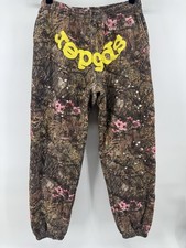 Sp5der REAL TREE OG WEB SWEATPANTS Size Small