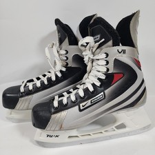 Nike Bauer Vapor VII Mens Speed Ice Hockey Skates - Black Grey - Size 10
