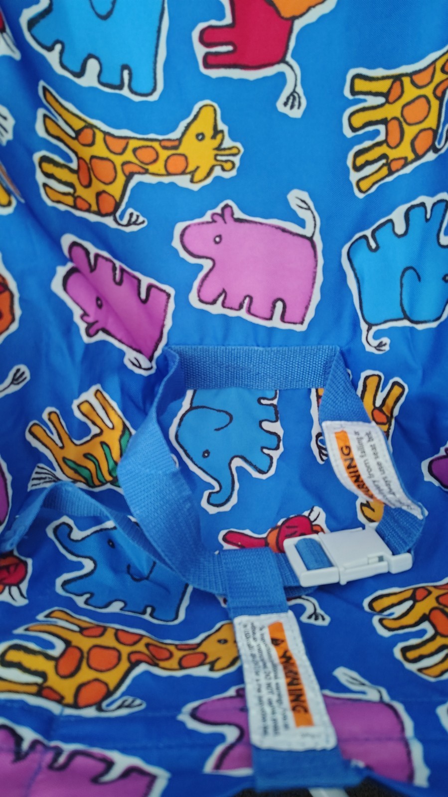 Vintage Kolcraft Umbrella Style Stroller Foldable Colorful Animals *FLAWS*