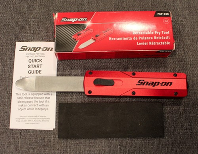 #ad Snap On Tools Red Pocket Retractable Pry Bar PBFT60R 4 5 8 closed 7 1 8 Open $165.00