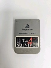 OEM Sony PS1 PlayStation Memory Card SCPH-1020 The 4th Survivor Tested Data