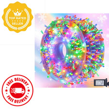 500 LED Christmas Lights 164FT Multicolor Outdoor String Lights with Timer