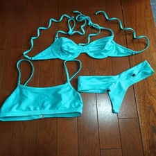 Conjunto de 3 bikini Wicked Weasel verde menta XS