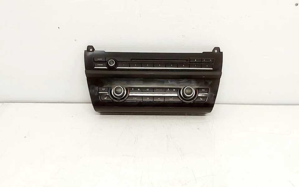 2014 BMW 535i Xdrive rádio áudio FM AM A/C aquecedor painel de controle climático fabricante de equipamento original - Imagem 2 de 4