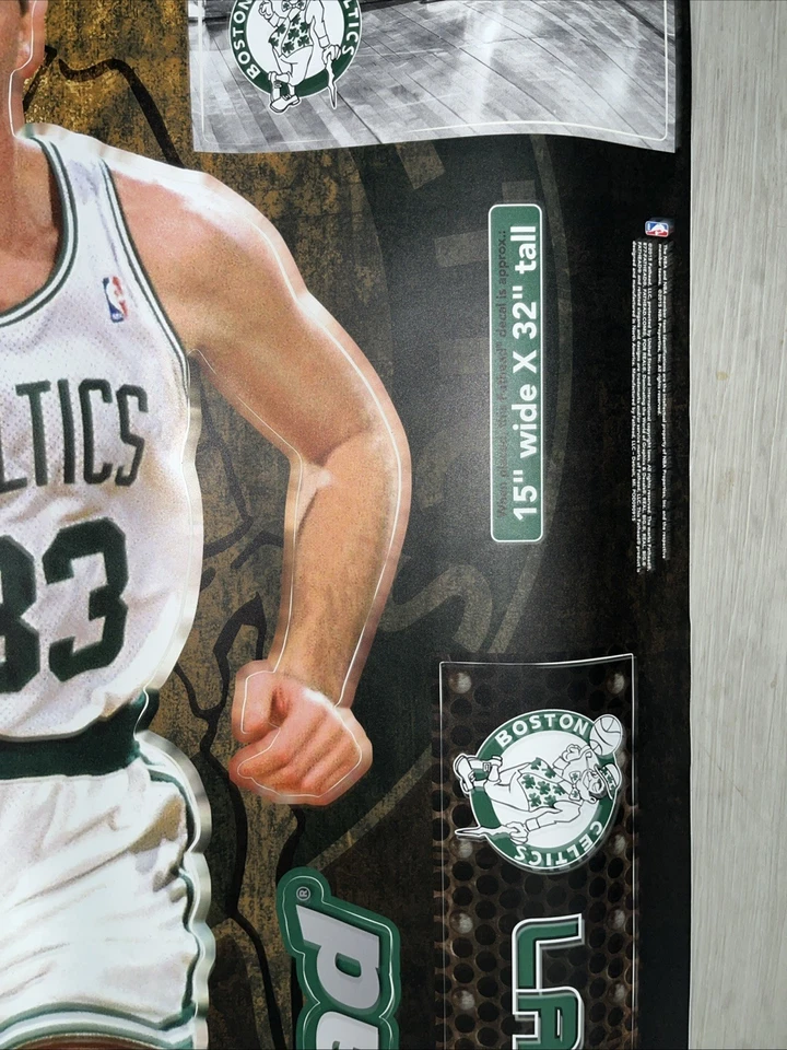 Boston Celtics Larry Bird Fathead Decal 15 X 32 - Image 2 of 2