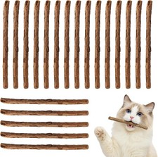 20PCS Natural Silvervine Cat Chew Sticks Dental Treats for Cats  Kittens