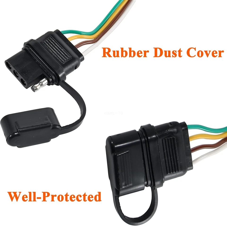 Arnés de cableado de remolque plano de 4 vías 55336 para Acura CL 1997-2003 Acura MDX 01-06 Foto 3 de 4