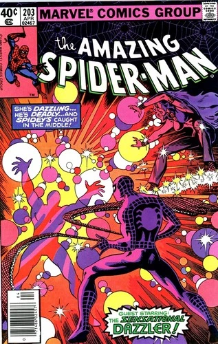 AMAZING SPIDER-MAN #203 -NM-WP 1980 3rd appearance of Dazzler Lightmaster!