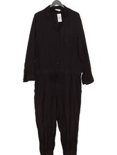 Hush Women's Jumpsuit UK 16 Black 100 Rayon Tapered Jumpsuit