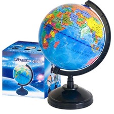 6'' Geographic World Globe for Kids,Educational 6 inch, 6 inch