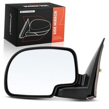 Non-Heated Manual Door Mirror - Compatible with Chevy, GMC, Left Driver Side