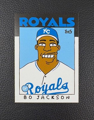 Bo Jackson 1986 Traded Rookie Art Card baseball card artwork Thick Card Stock