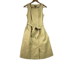 NWT J Crew Garment-dyed Sleeveless Trench Dress In Golden Tea Size 2 G1499