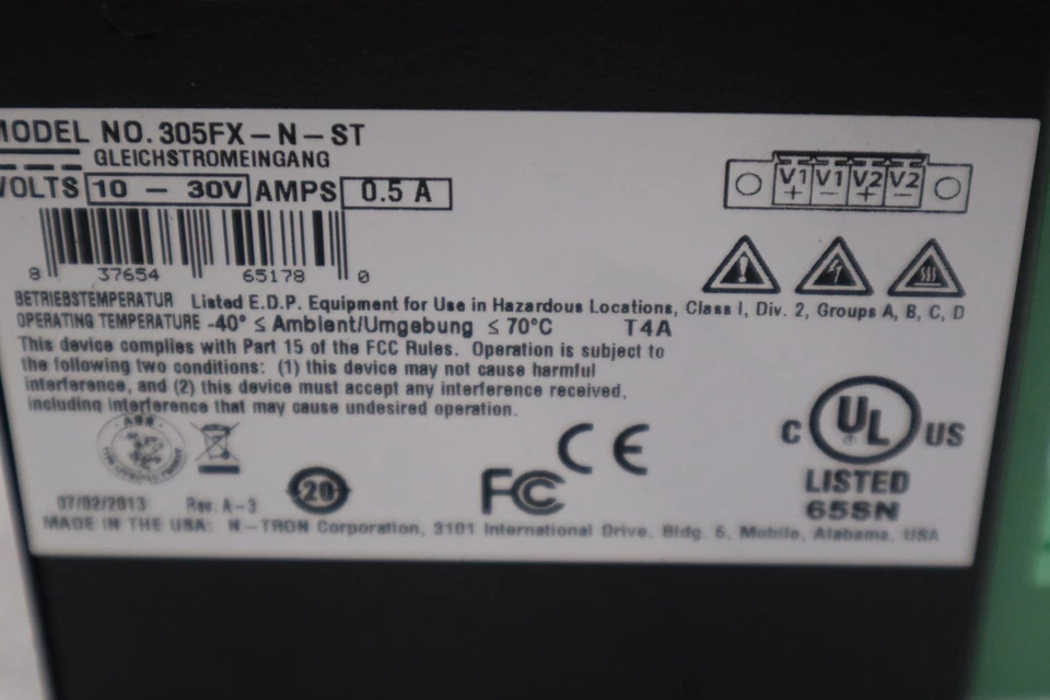 CONTROLES LEÓN ROJO 305FX-N-ST / 305FXNST - NUEVO - STOCK 3116CC Foto 3 de 4