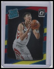 2017-18 Donruss Optic #151 Zhou Qi Red and Yellow