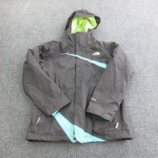 The North Face Jacket Girls Large 14/16 Gray 3-in-1 HyVent Fleece Liner Hooded