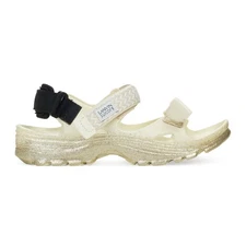 NIB LANVIN GOLD/BEIGE X SUICOKE WAVE LACETS CURB SANDALS SIZE 44 $470