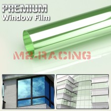 Light Green Smoke Window Tint Film Uv Heat Control Reflective Home Office 03