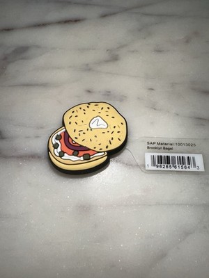 RARE brooklyn bagel   authentic original jibbitz   crocs shoe charms