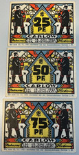04-06 Carlow, 25+50+75 Pfennig, 15.06.1921, UNC-