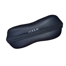 Vogue Zipper Eyeglass Sunglass Black Clam Shell Travel Case