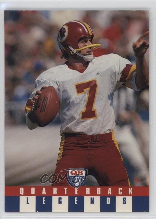 1991 Quarterback Legends Joe Theismann #40 0ae
