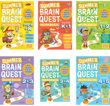 Workman Publishing Summer Brain Quest 6-Book Paperback Collection
