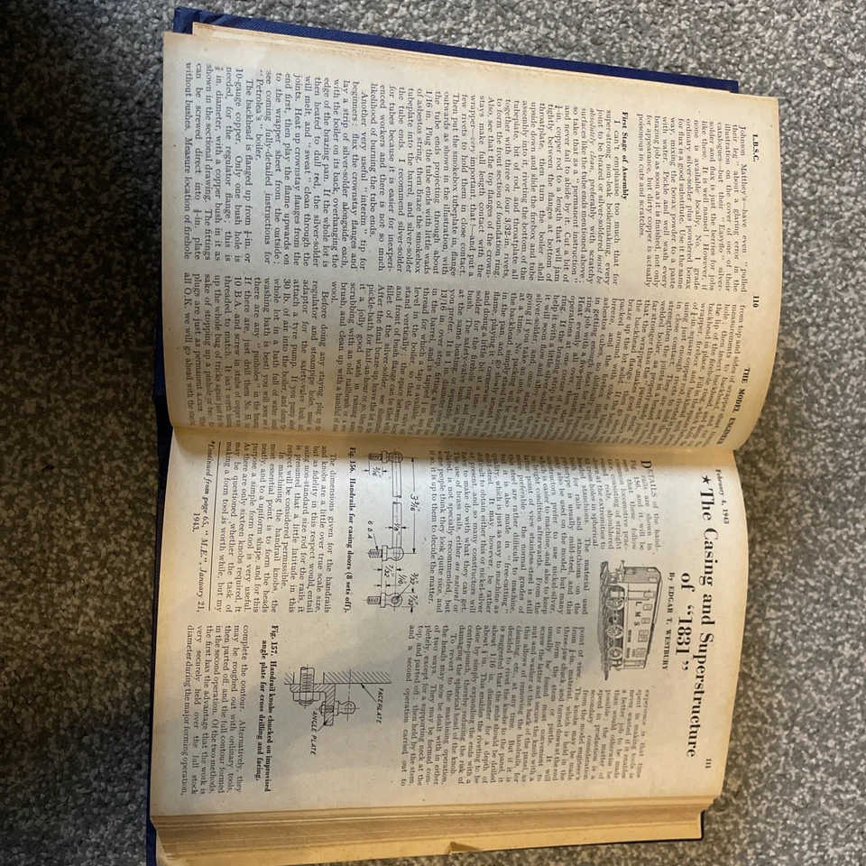 1943 vintage hobby Magazines Model Engineer complete bound Collection Jan-Jun - Image 3 of 4