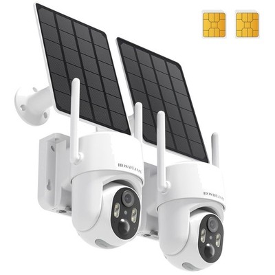 Wireless Outdoor Security Camera - Solar, 2K, No WiFi Needed