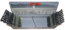  1-60, A-Z  1/16-1/2x64ths 115 Piece HSS Jobber Drill Bit Set, Qualtech, DWD...